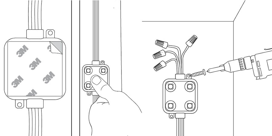 how to install led string lights